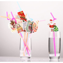 Happy Holiday Creative Cup Straws Party Drinking Straws